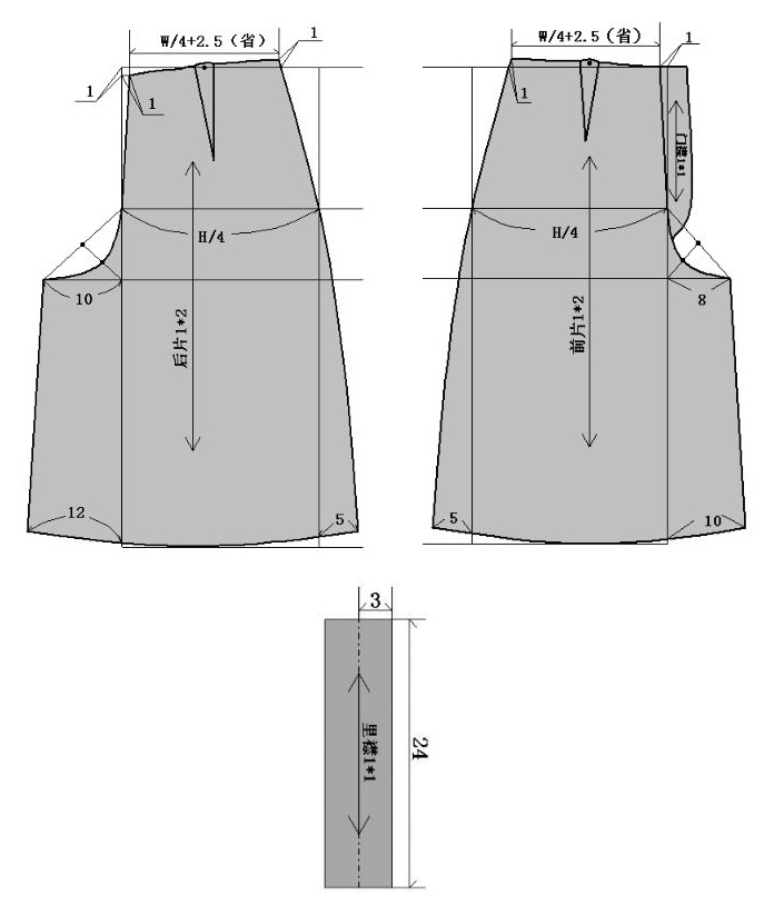 基本款裙裤的结构制图